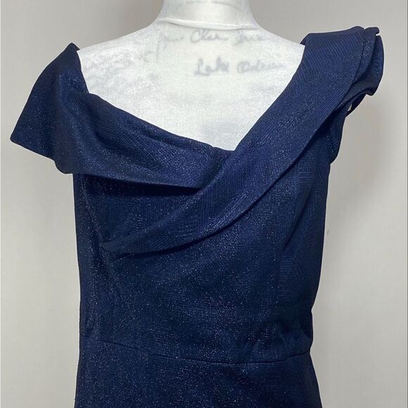 Teri Jon by Rickie Freeman Glitter-Embellished A-Line Dress size 18 - Picture 8 of 15